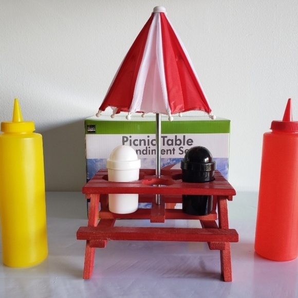 Kitchen Picnic Table Condiment Set Poshmark